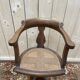 Fauteuil de coiffeur en cannnage Paul Tournay