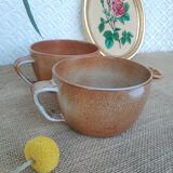 Two Montgolfier sandstone cups France