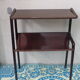 Table is varnished wood magazines