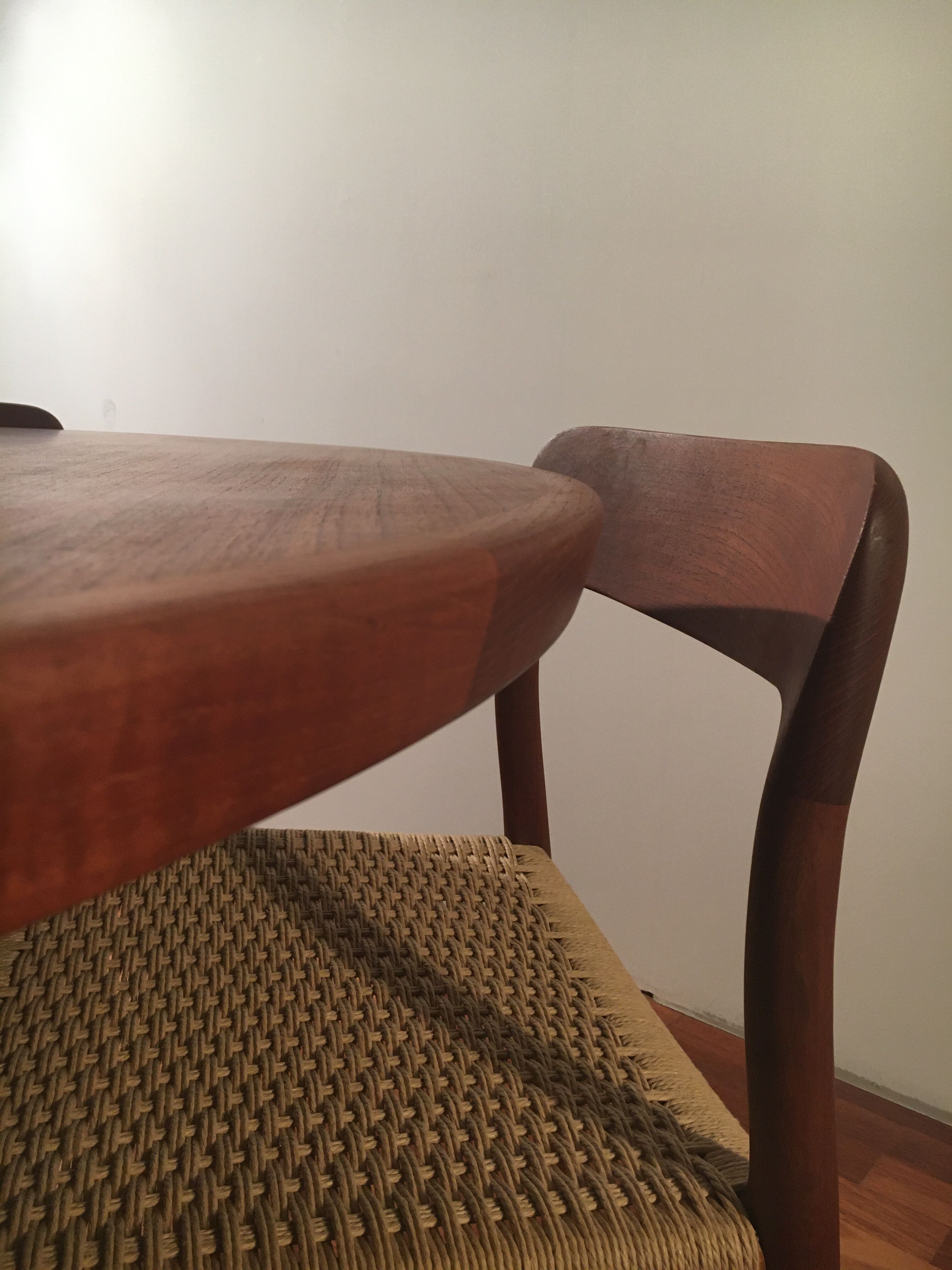 No.75 chairs & table by Niels Otto Muller for J.L. Mollers, 1950s