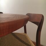 No.75 chairs & table by Niels Otto Muller for J.L. Mollers, 1950s