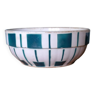 art deco ceramic salad bowl