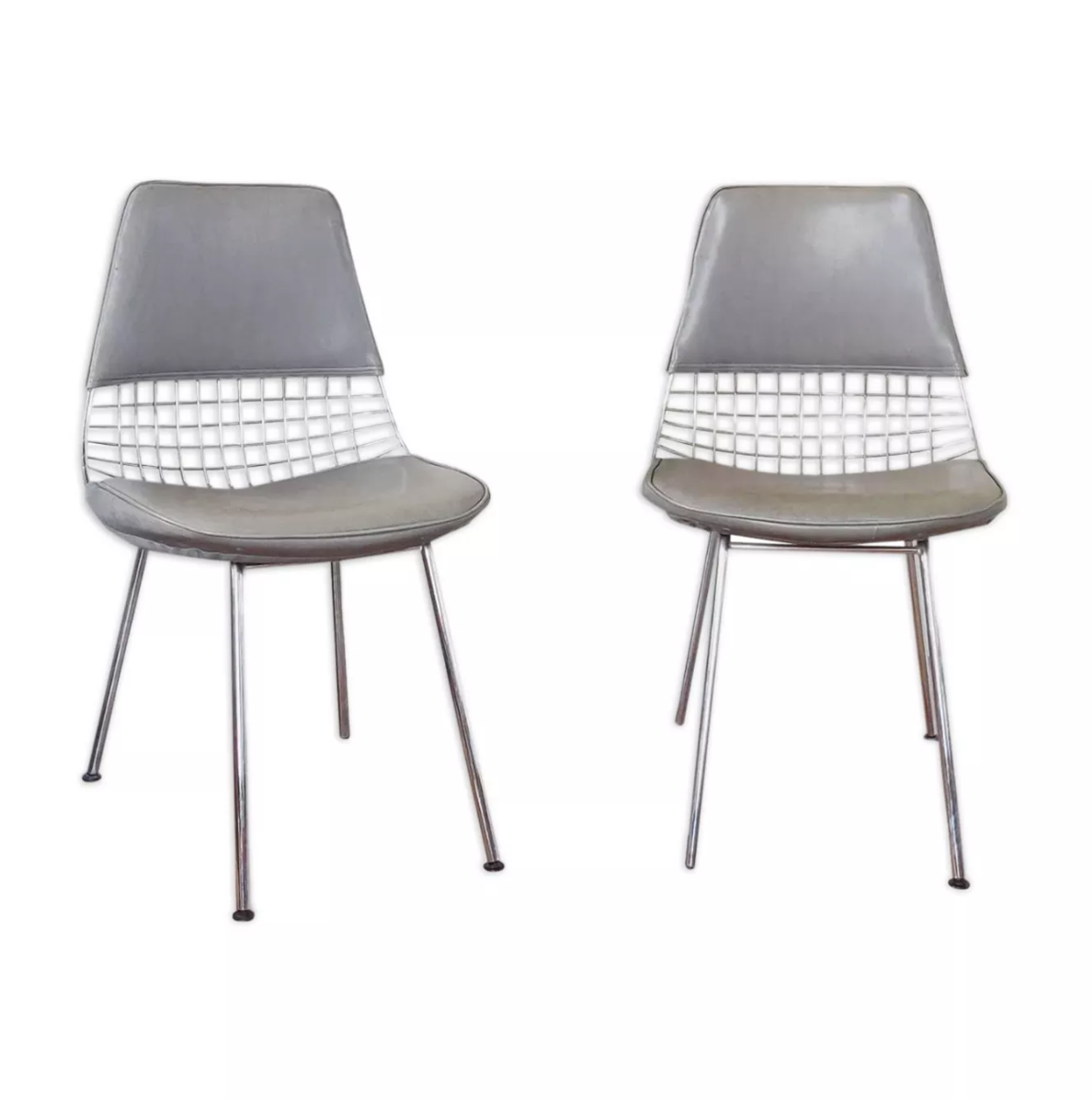 Pair of wired chairs