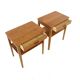 Pair of Scandinavian teak bedside tables, Björkås Möbelfabrik, Sweden, 1960