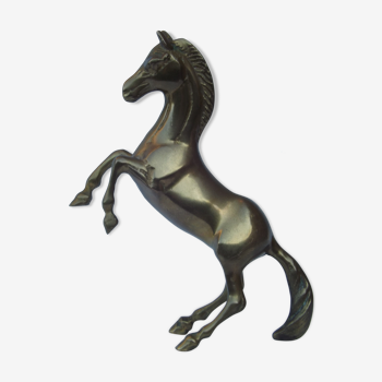 Golden bronze horse