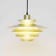Golden Jeka lamp, Denmark, 1970s