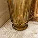 Large smoked glass vase from the 70s
