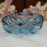 Davidson Handmade English Blue Crystal Jewelry Dish