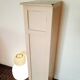 Antique tall cabinet painted white