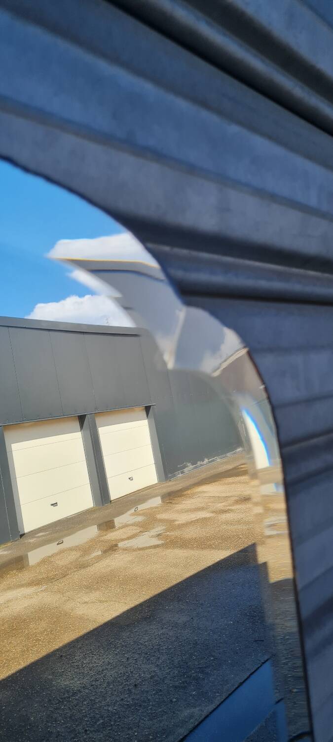 Art deco beveled mirror