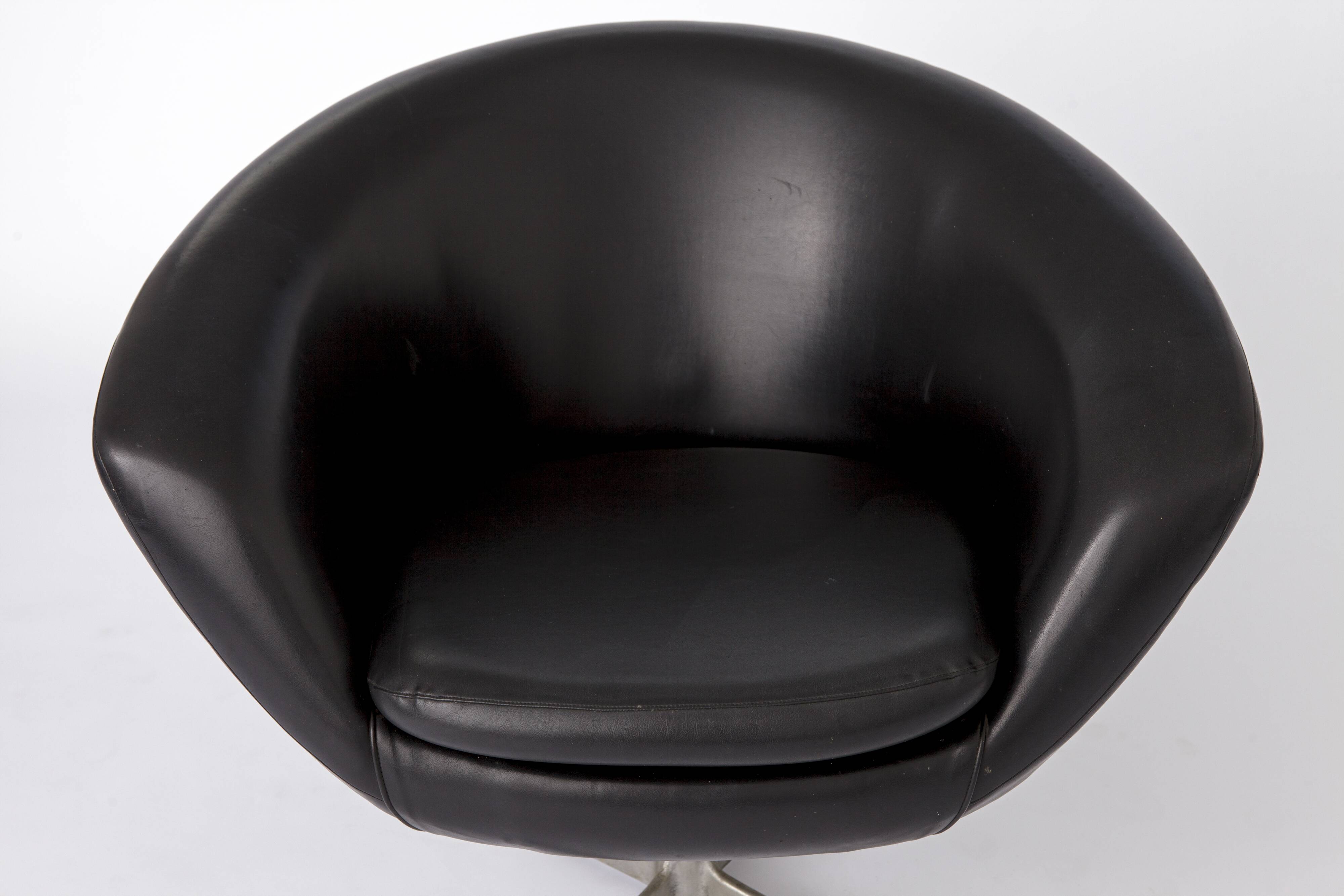 Vintage-Drehsessel aus den 1960er Jahren von Overman, Schweden