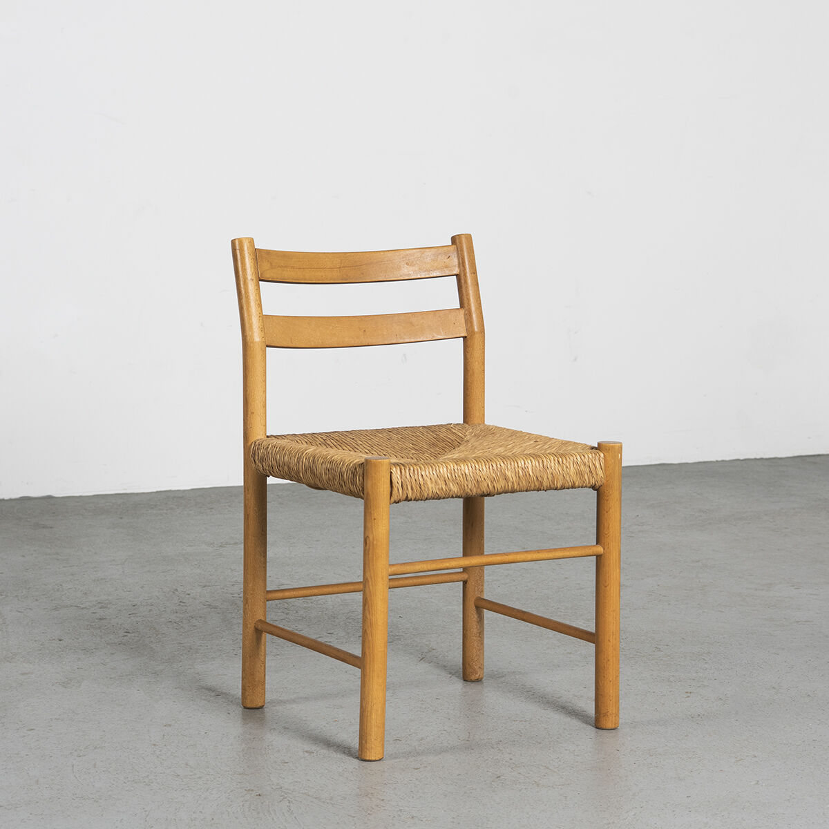 Solid beech chairs and rope
