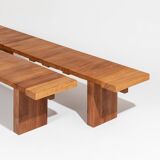 Large wooden bench