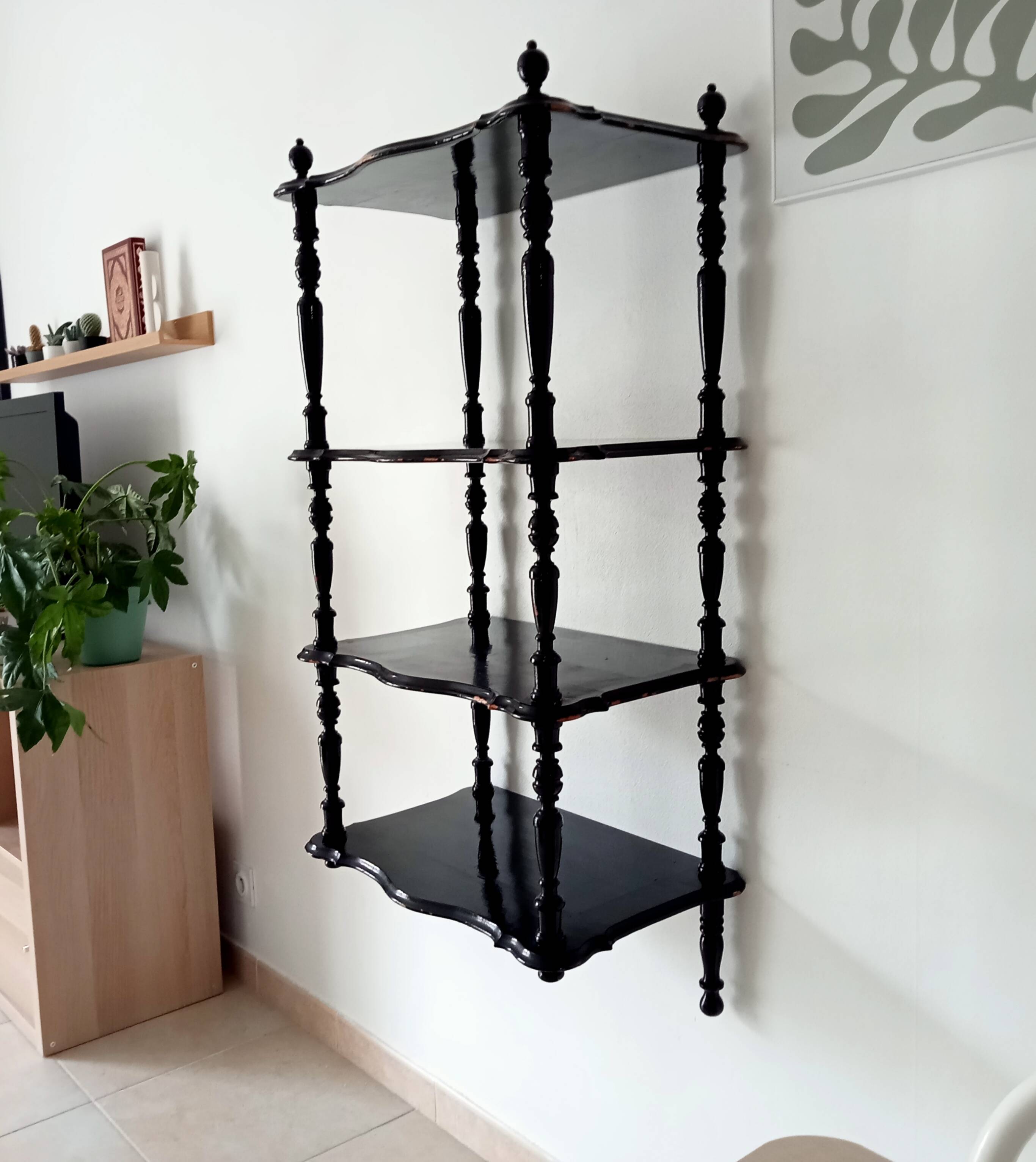 Antique Napoleon III wall shelf