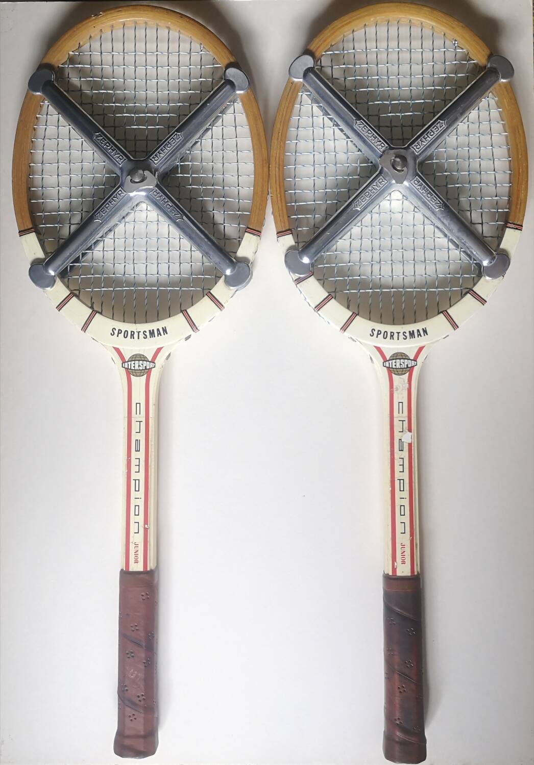 Pair of Vintage Intersport Champion Junior Tennis Rackets