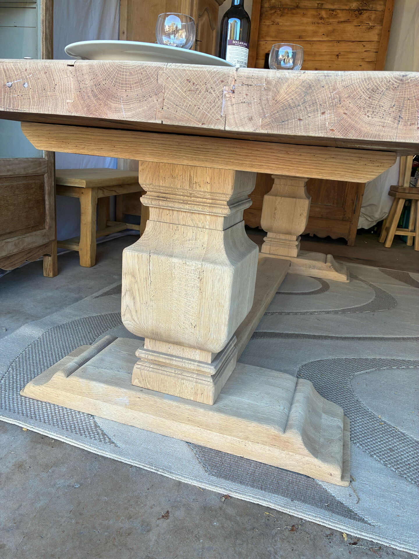 Monastery table in solid oak