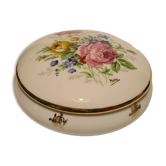 Limoges Paris Porcelain candy box floral decoration signed Marc