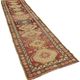 Handwoven vintage anatolian red runner carpet 89 cm x 384 cm
