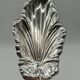 Pretty silver-plated metal leaf-shaped dish - Dimensions 30 x 18 cm