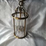 Bronze and crystal lantern