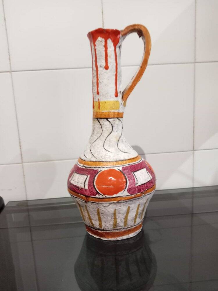 Vintage terracotta vase, 1970s