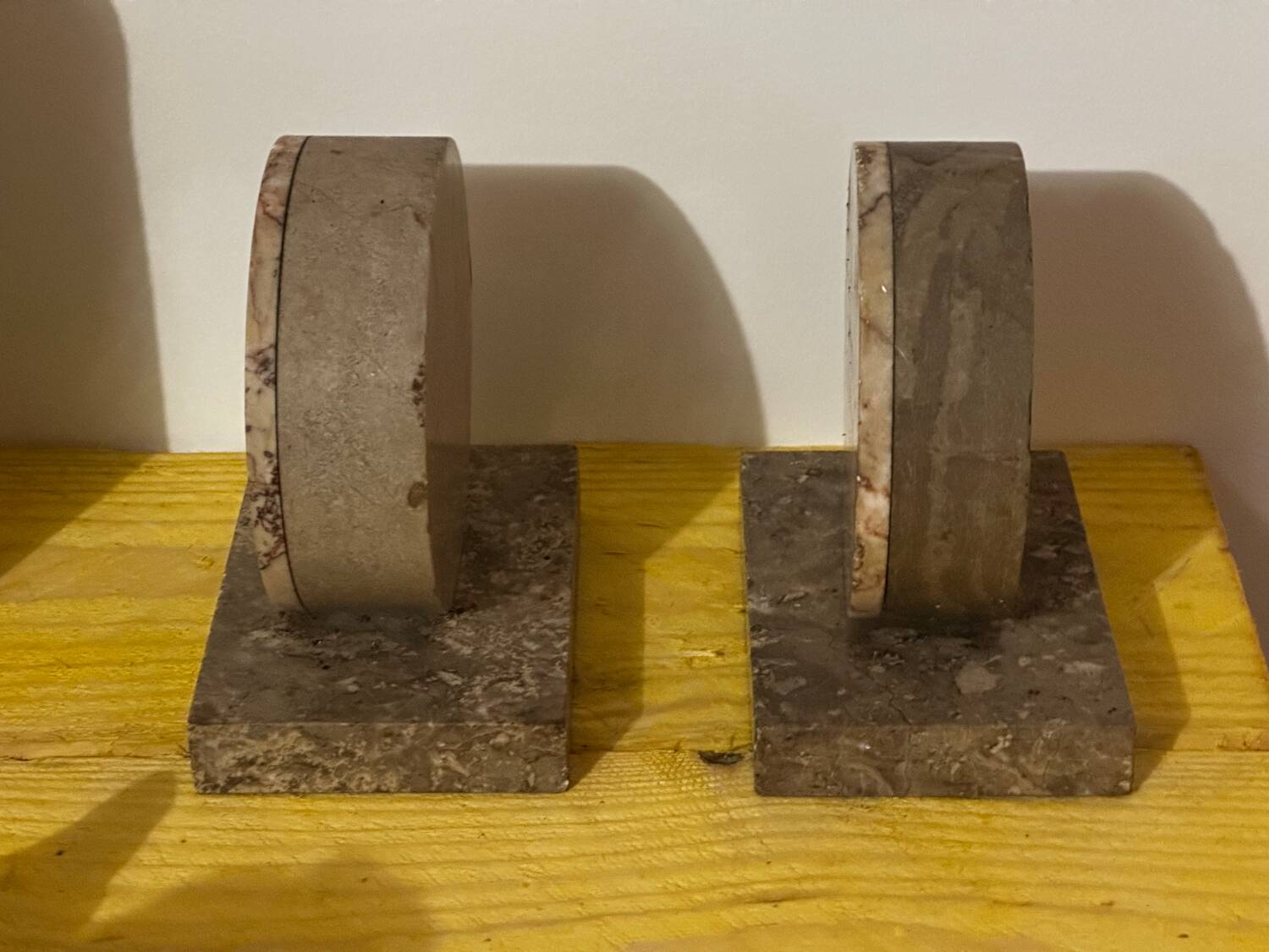 Pair of Marble Bookends from the Art Deco period
