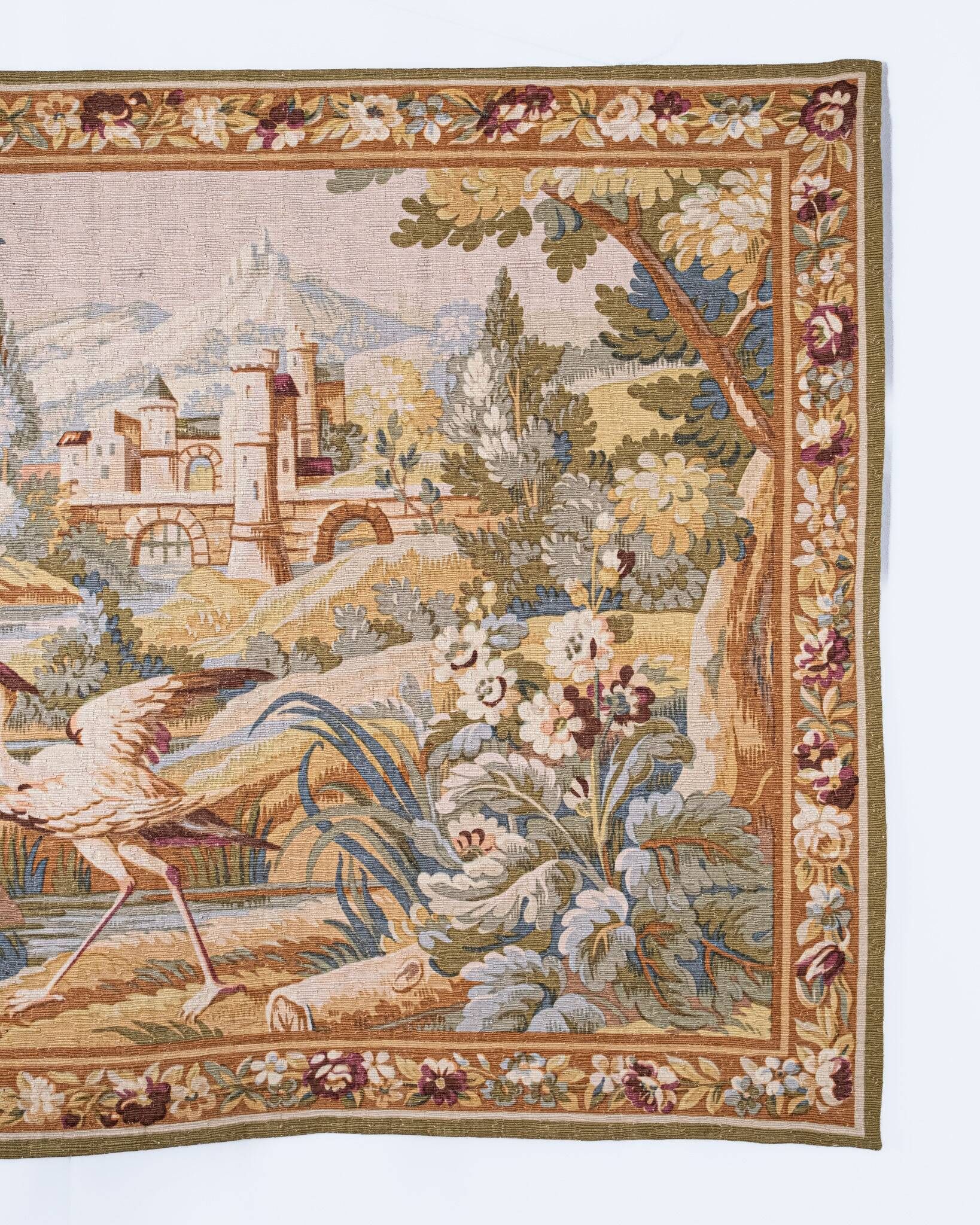 Verdure Tapestry, Robert Four Manufacture, Aubusson, 1980s