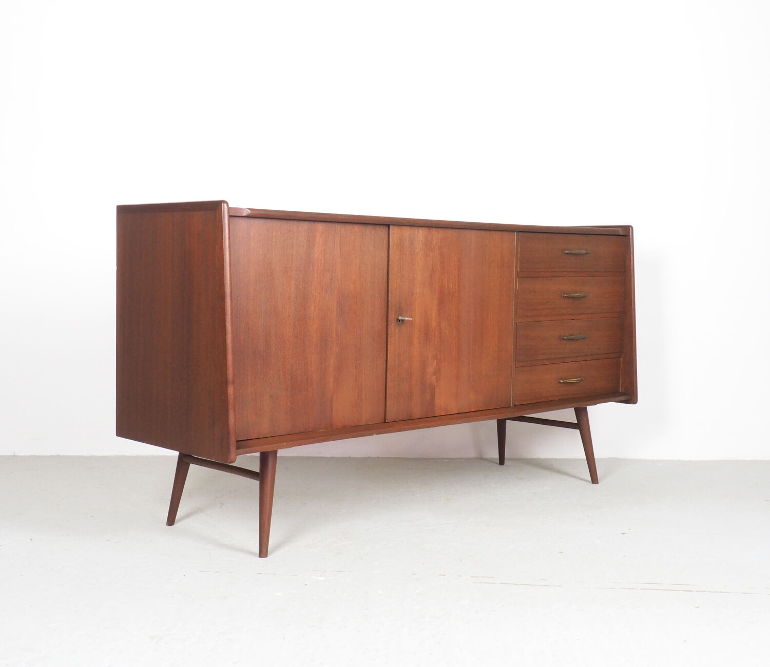 Vintage Dutch design sideboard in teak 1950's
