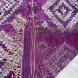 Moroccan purple carpet - 208 x 425 cm
