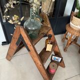 Old vintage wooden stepladder