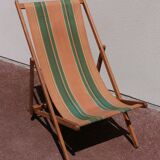 old Deckchair / Chair , vintage sunbathing