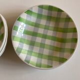 Set of 8 plates Croisette 1960 Badonwiller