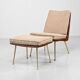 Three-Seater Sofa and Lounge Chair with Hocker by Hans Mitzlaff, Set of 3