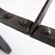 Industrial Bistro Table in Wood and Wrought Iron -
