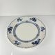 Large round plate Terre de Fer KG Lunéville, model "Jane", blue, 1890-1915.