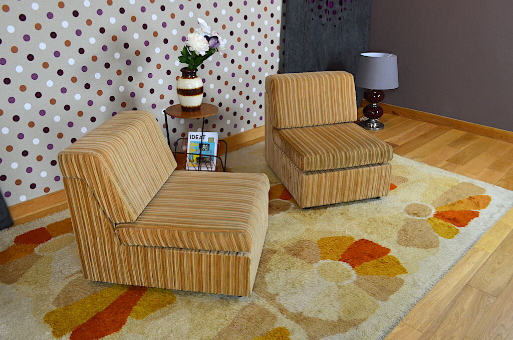 Pair of vintage armchairs 1970s