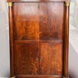 EMPIRE style mahogany secretary with detached columns