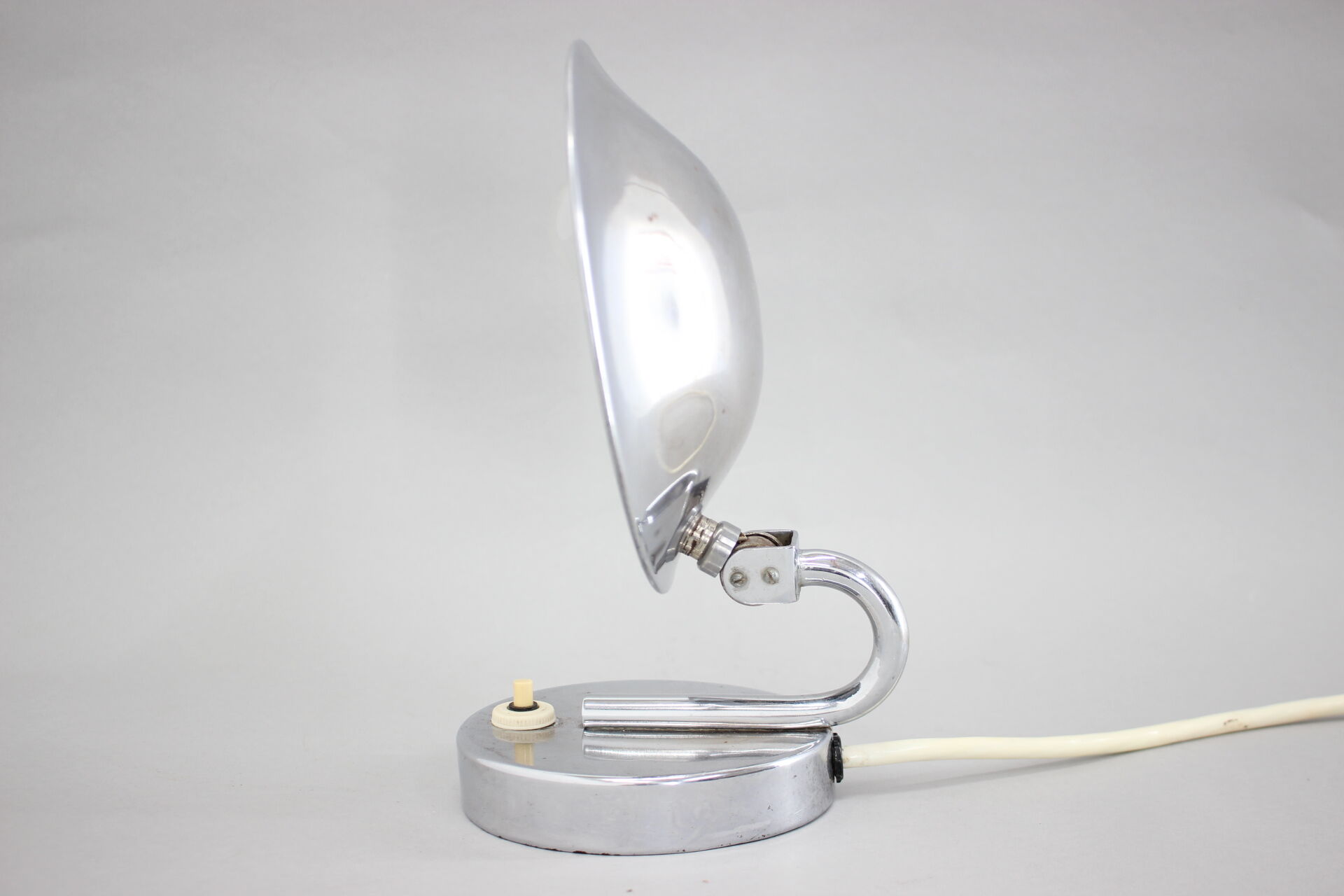 1930s Aluminium Table Lamp,Czechoslovakia