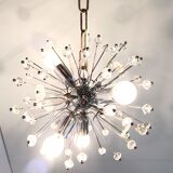 Mid century glass sputnik chandelier by Emil Stejnar, 1970s