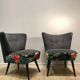 A pair of armchairs the 1960