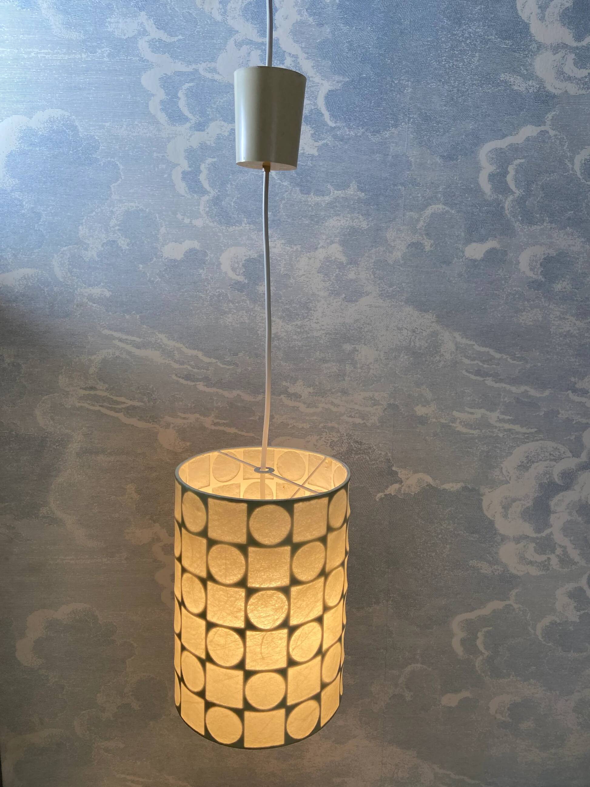 Cylindrical suspension Cocoon by Goldkant, Germany, 1960s