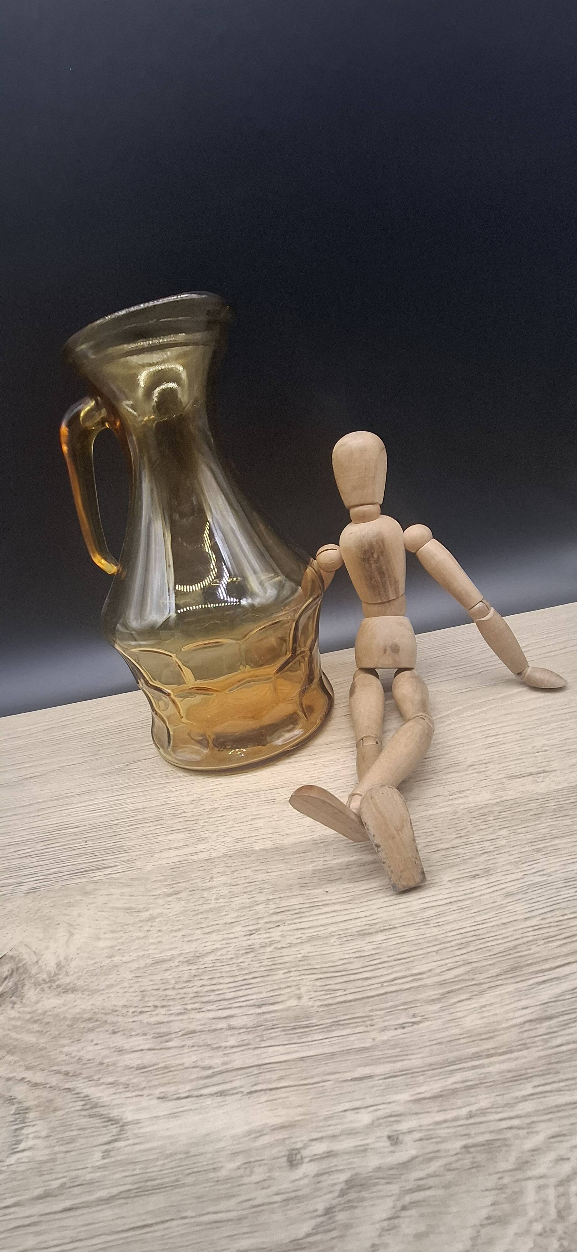 Carafe ambrée italienne