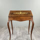 Secretary with a drop-down front in marquetry, Louis XV style, 19th century.