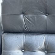 Fauteuil pivotant vintage Bramia avec repose-pieds