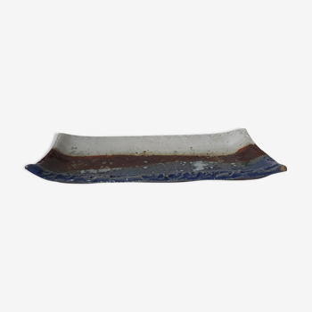 Vide-poche ravier rectangulaire en céramique émaillée esprit bord de mer
