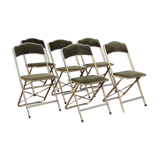 Set of 6 vintage folding chairs