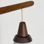 Applique en teck et opaline, 1960