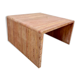 Vintage Italian travertine marble coffee table 'pink chique'