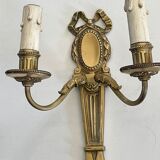 Paire d’appliques en bronze doré circa 1910