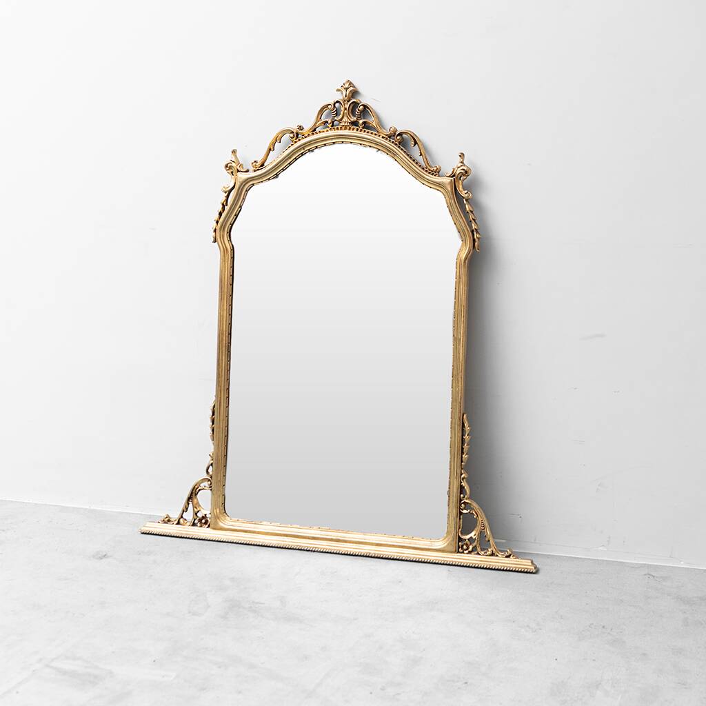 Vintage carved wood and gold leaf mirror – Louis XV style 120x5x135